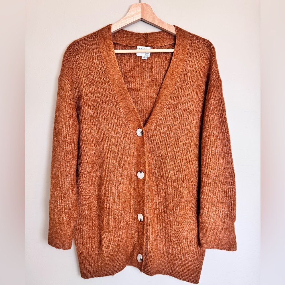a new day Women's Rust Cardigan Sweater Size Medium